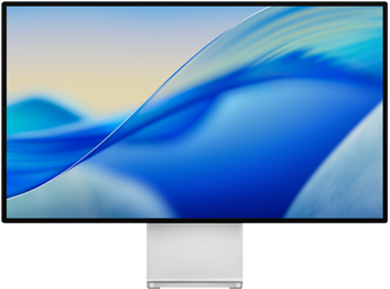 Pro Display XDR affichant un écran coloré