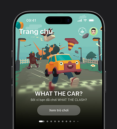 Hình ?nh m?t ?? xu?t game hi?n th? trong tab th? vi?n trong Apple Games trên iPhone 17 Pro